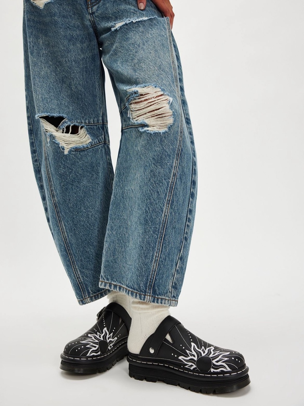 Dr Martins Black Solar Flare Mules - Picture 2 of 6